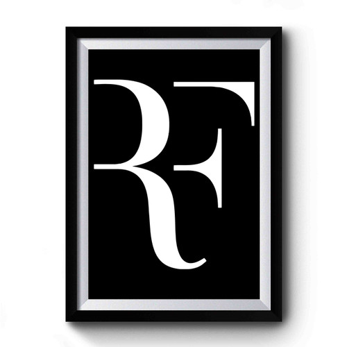 Rf Logo Roger Federer Perfect Tennis Premium Poster